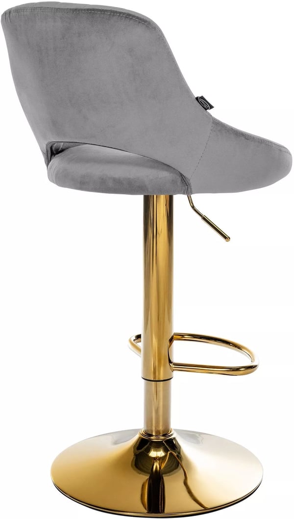 Milet Barstol Sammet Guld