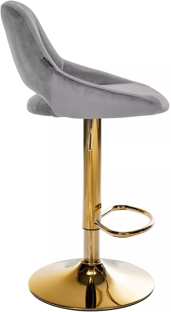 Milet Barstol Sammet Guld