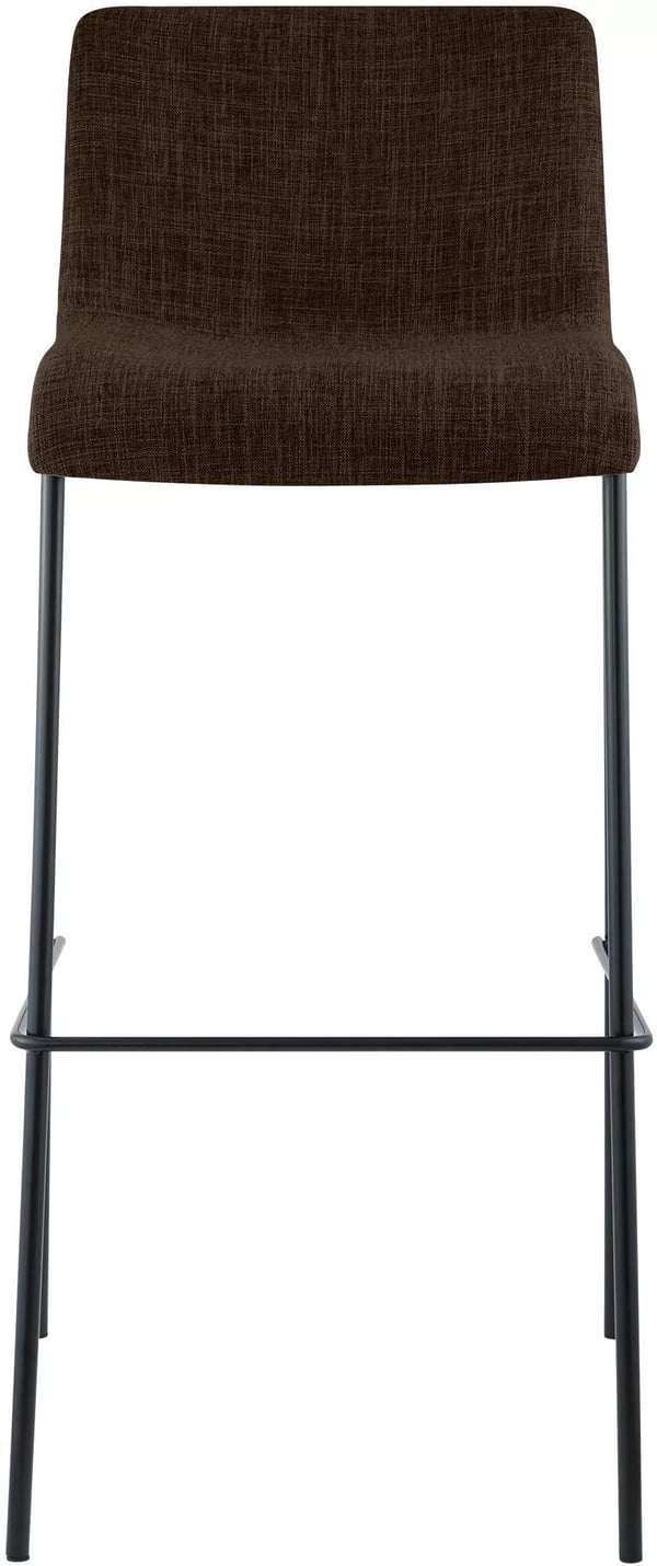 Hoover stofbarstol, 4-benet metalbase, brun, 76 cm sædehøjde