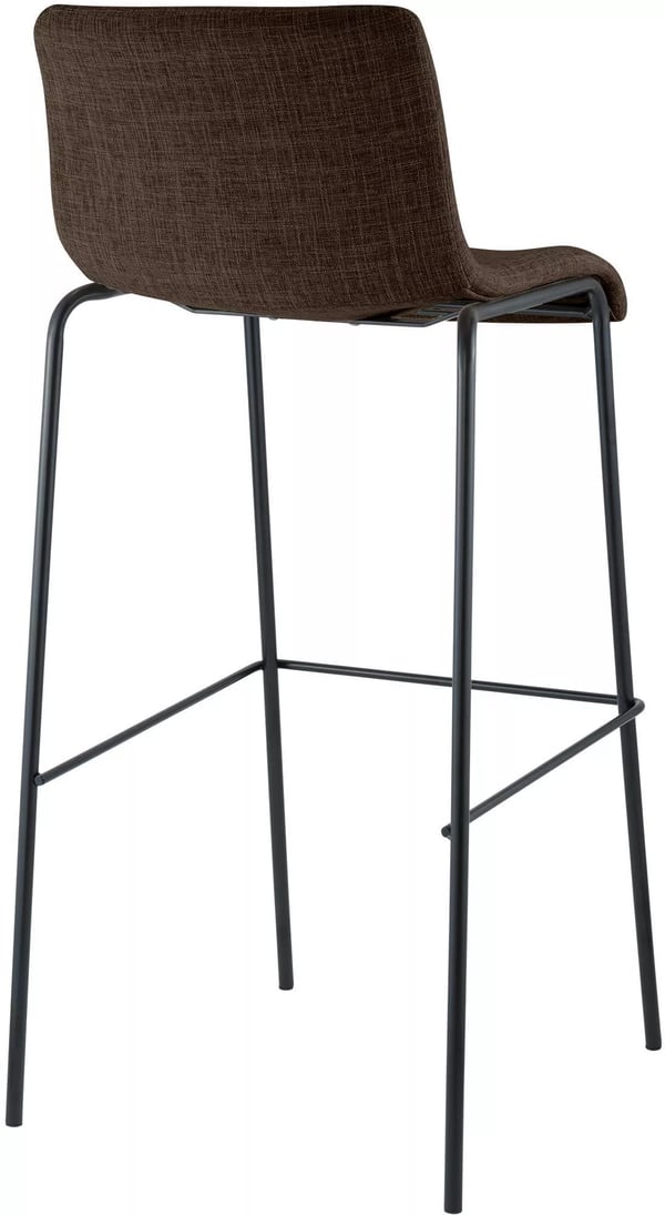 Hoover stofbarstol, 4-benet metalbase, brun, 76 cm sædehøjde