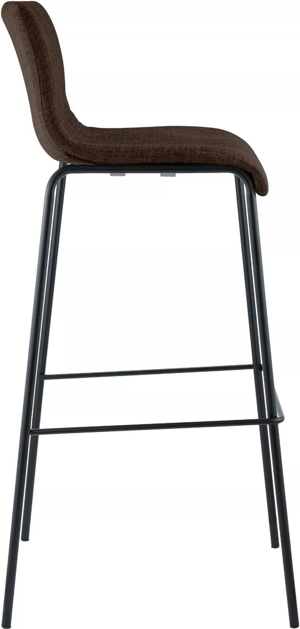 Hoover stofbarstol, 4-benet metalbase, brun, 76 cm sædehøjde