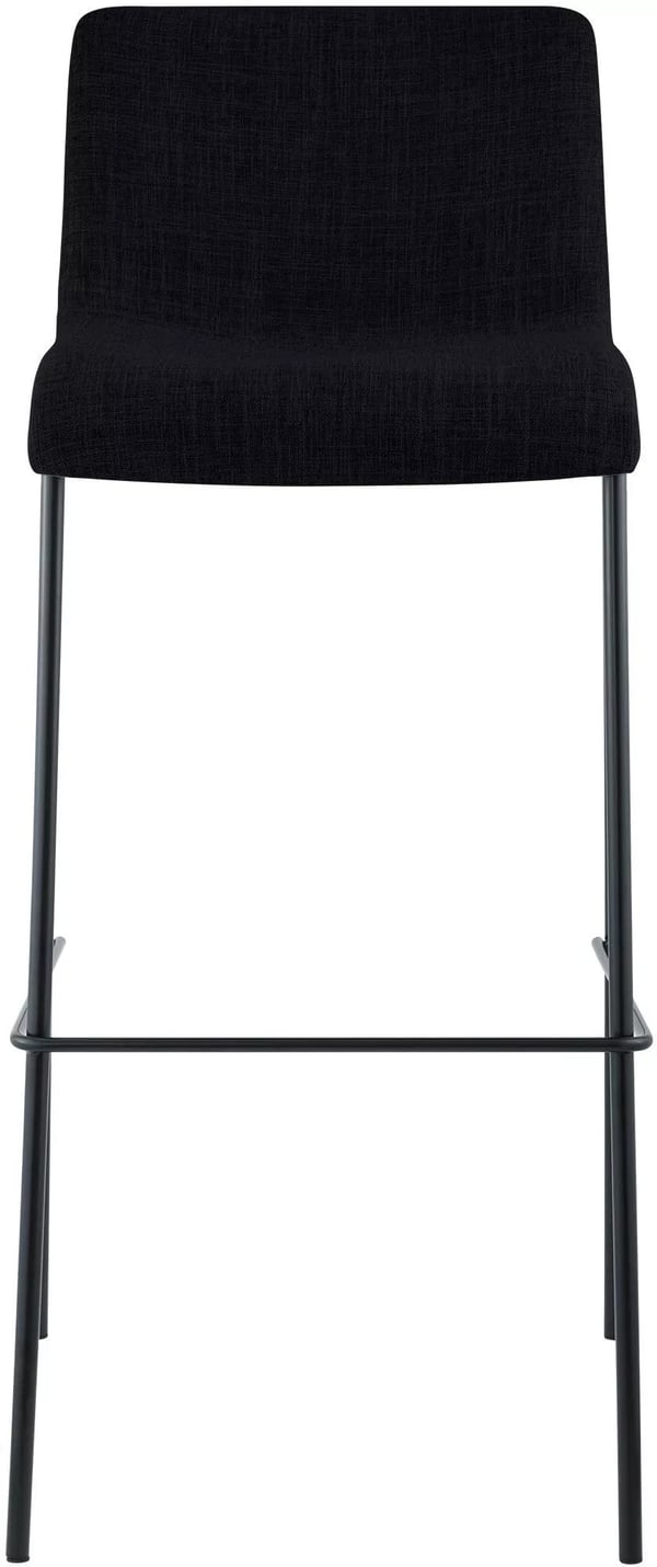 Hoover baarijakkara, musta kangasistuin, metallirunko, 76cm istuinkorkeus
