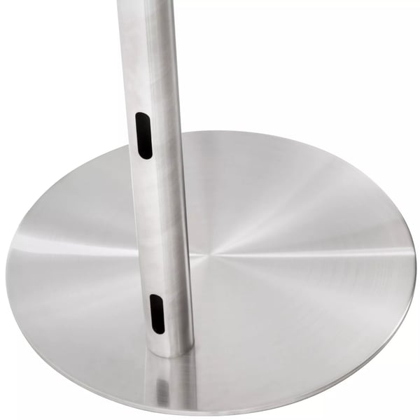 Moderne TV-bord i metal, rustfrit stålfinish, kompatibel med 55-75 tommer TV, nem montering