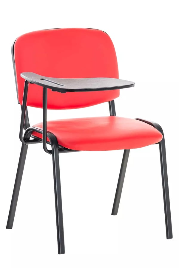 Vierailijatuoli Ken punainen keinonahka, taittopyttll