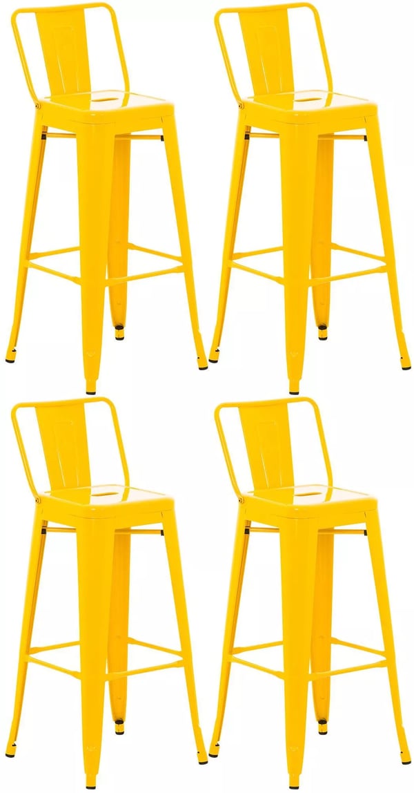 Set med 4 Mason barstolar