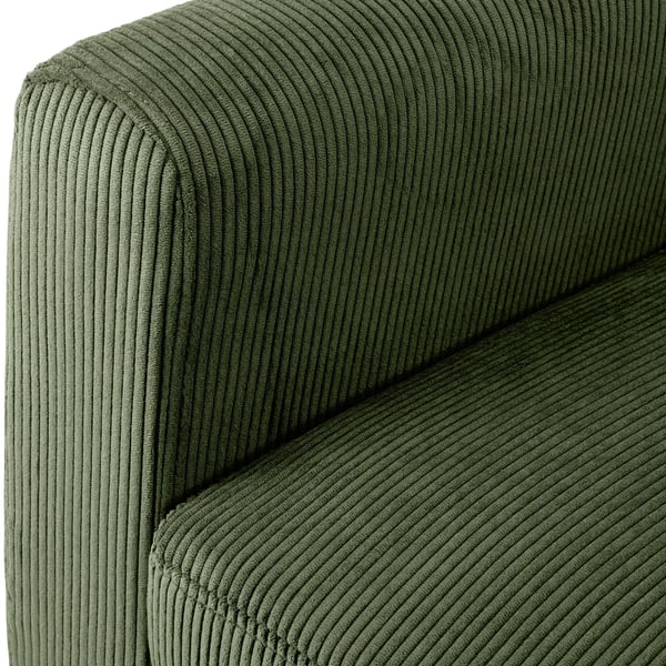 Vihreä nojatuoli Kioni, sametti, puujalat