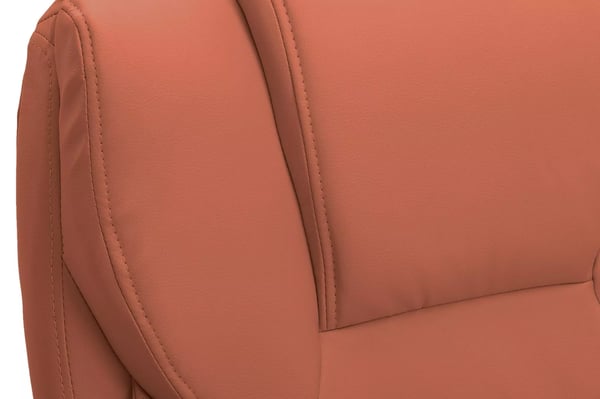 Kontorstol Texas V2 - Lysebrunt imiteret læder, plaststel, ergonomisk, højdejusterbar