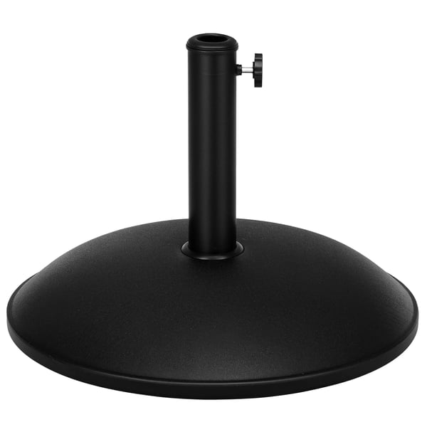Outsunny rund parasolfod, parasolholder, base 20 kg, stålrør (model 1)