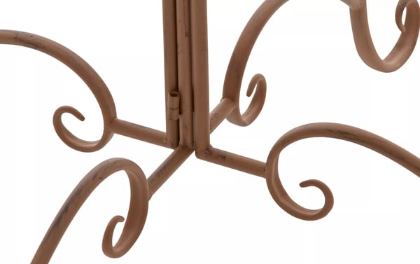 Sheela antiikkipruskea metallinen puutarhap?yt? 69cm