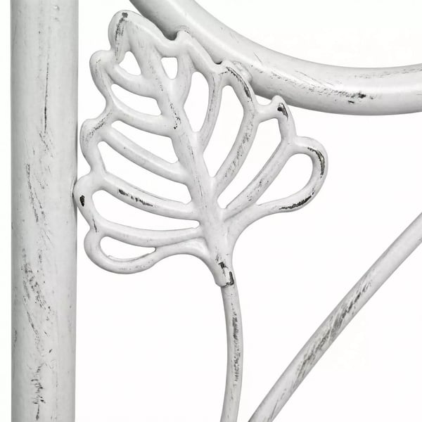 Rosenbue Aurora - Antik Hvid Metal Havelåge til Klatreplanter - Robust og Holdbar