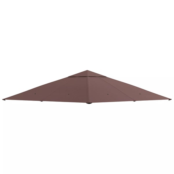 Outsunny Reservedækken til Pavillon 2,98x2,95 m - Polyester, Kaffe