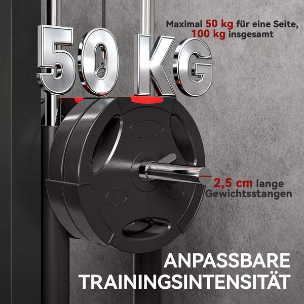 Soutulaite treeniin, seinään kiinnitettävä kuntolaite, kaapelikone kotikuntosalille, teräs, musta