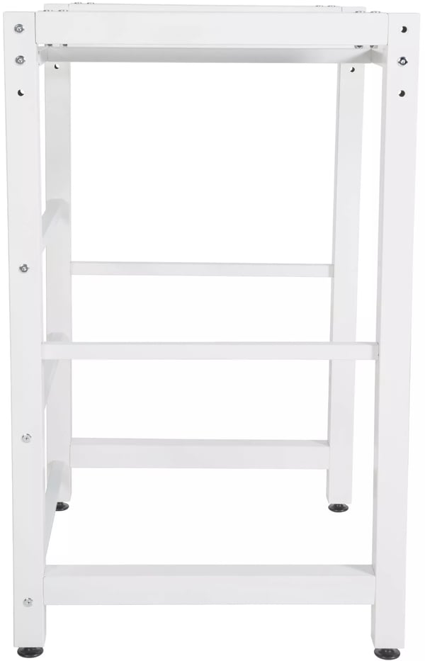 Medina 75 cm hvid metal vaskemaskinehylde - 300 kg kapacitet