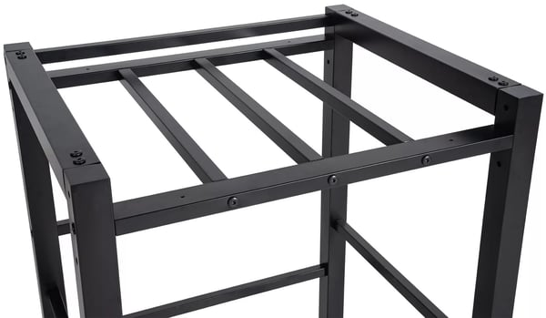 Medina Metal Vaskemaskine Hyldeholder - Sort, 300 kg Kapacitet, Pladsbesparende Over-Vaskemaskine Opbevaring