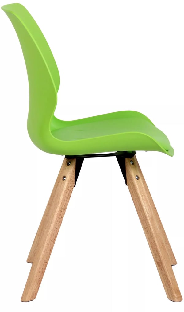 Sæt med 4 Luna plastikstole