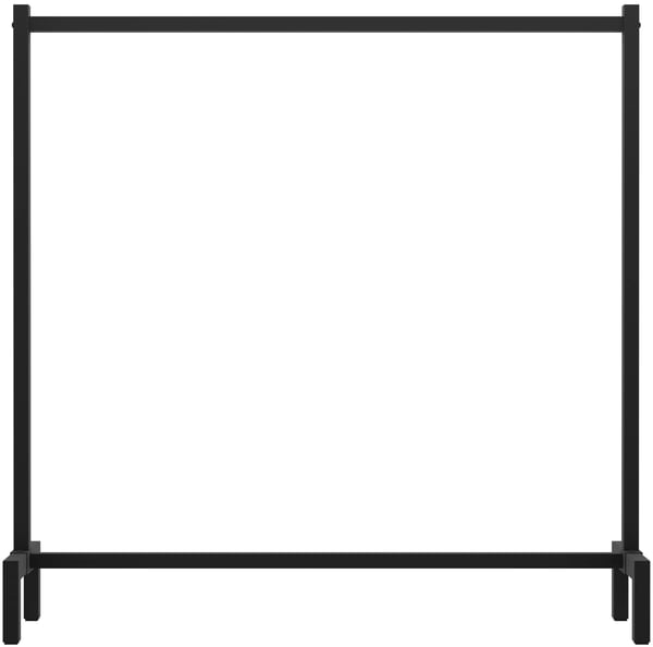 Melva Tøjstativ i Industriel Stil, Mat Sort, 120x38x120 cm