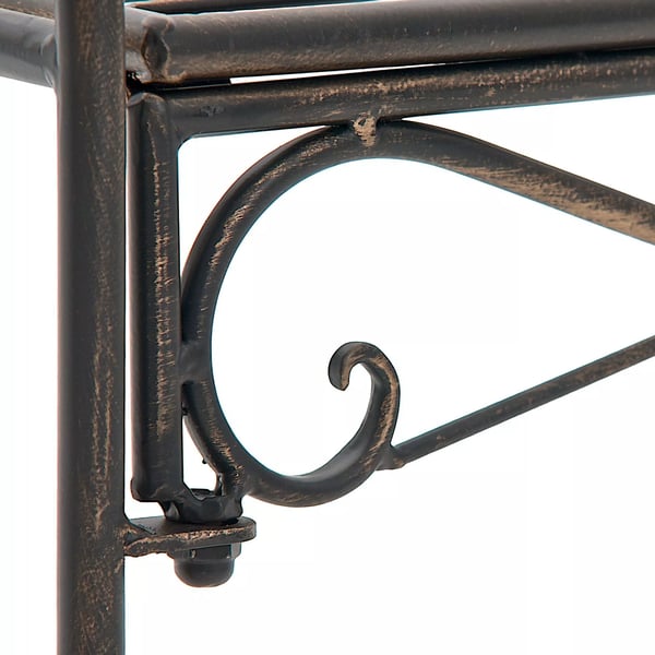 Minna Havebænk i Bronze Metal - Art Nouveau Stil, 3-personers, 180 kg Kapacitet