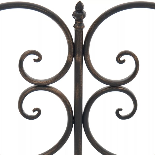 Minna Havebænk i Bronze Metal - Art Nouveau Stil, 3-personers, 180 kg Kapacitet