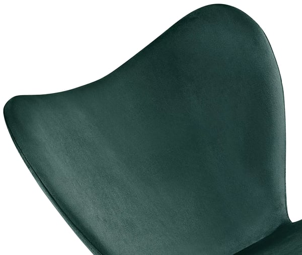 Ruokatuoli Maika, vihreä sametti, musta metallirunko