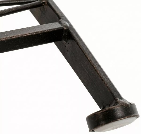 Asina Klaphavestol - Art Nouveau Stil, Galvaniseret Jern, Bronze Finish, Sammenklappelig & Pladsbesparende