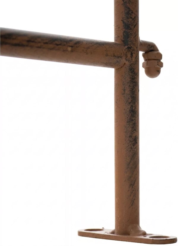 Rustikt Antik Brun Metal Havehegn Espalier - 124 cm Bredt