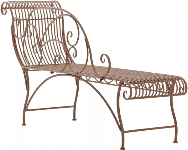 Karma Havebænk Antik Brun Metal 156x46x78 cm