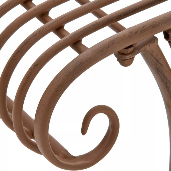 Karma Havebænk Antik Brun Metal 156x46x78 cm