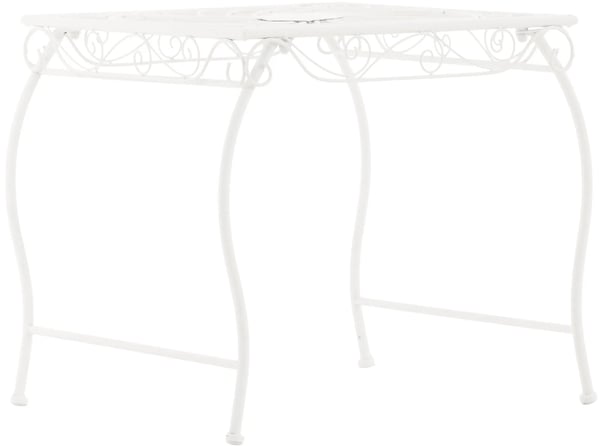 Zarina Hvidt Metal Sidebord - Landhusstil, 46 cm Højt, Rektangulært