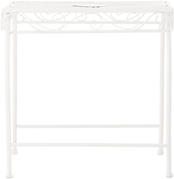 Zarina Hvidt Metal Sidebord - Landhusstil, 46 cm Højt, Rektangulært