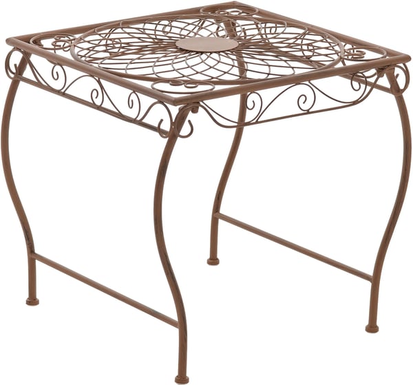 Zarina Landhusstil Metal Sidebord, Antik Brun - Fuldt Samlet