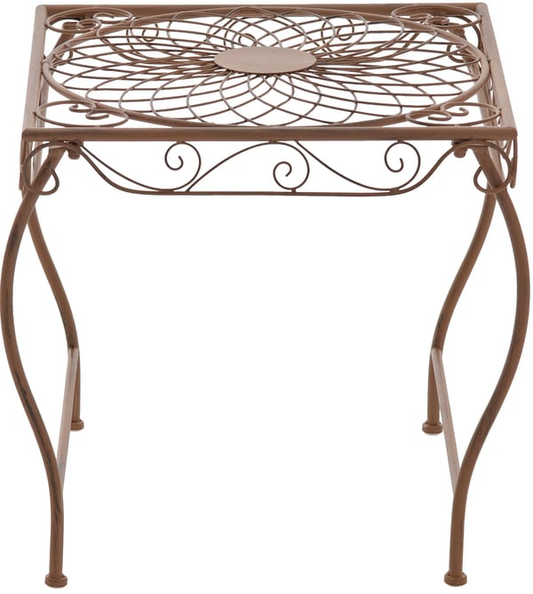 Zarina Landhusstil Metal Sidebord, Antik Brun - Fuldt Samlet