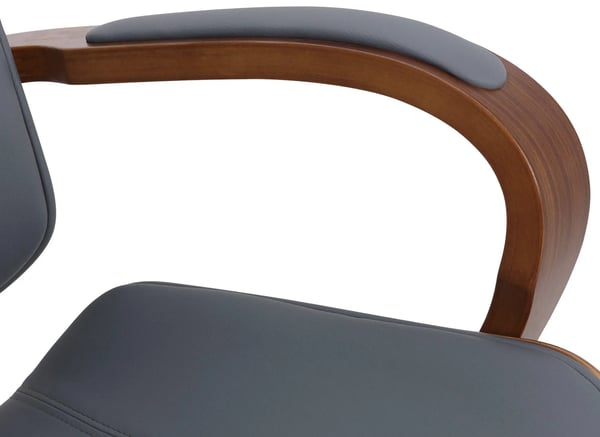 Ergonomisk kontorstol Dayton Valnød/Grå Imiteret Læder med Metalstel