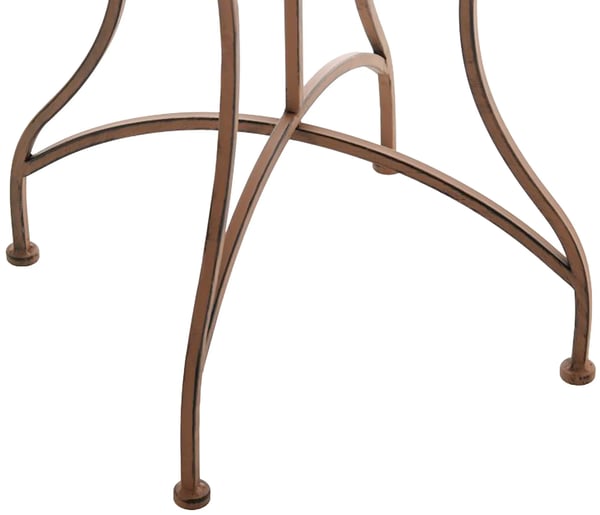 Asina Antik Brun Metal Have Sidebord, 72cm Højde, Art Nouveau Stil, Udendørs/Terrasse, Delvist Samlet