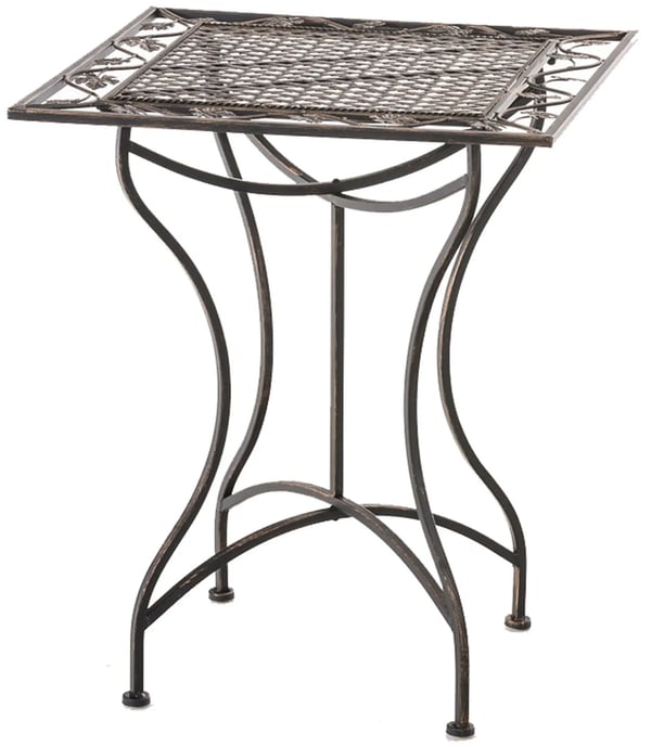 Asina Trädgårdsbord i Bronsmetall - 72 cm Höjd, Jugendstil, Uteplats Sidobord