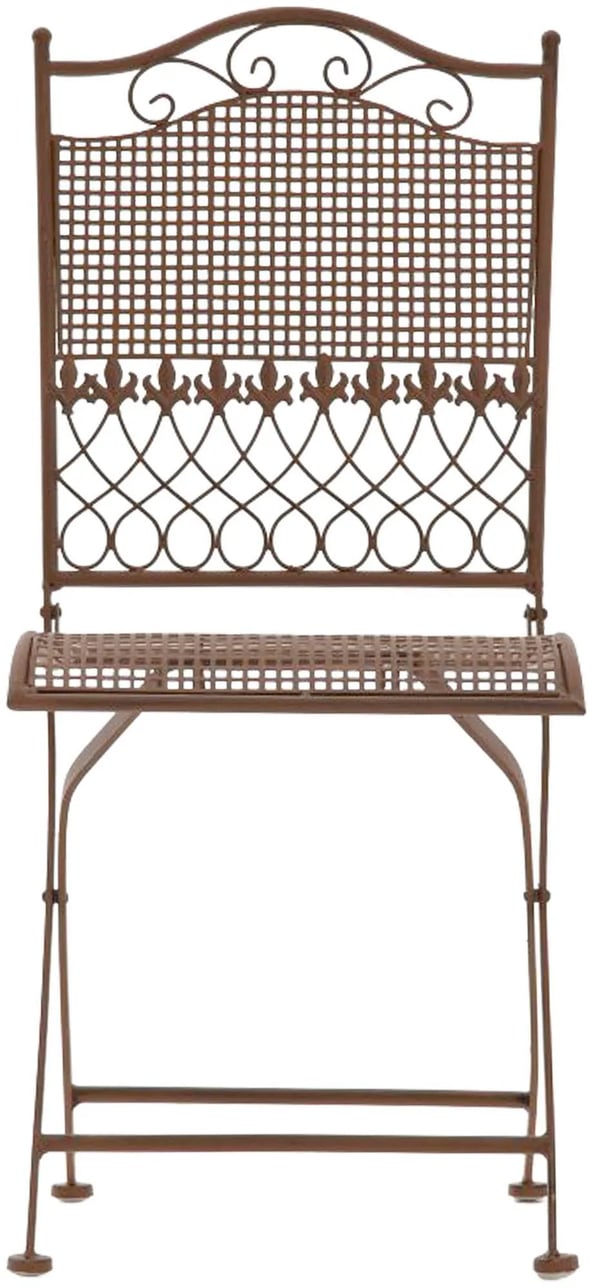 Kiran Jugendtyylinen Puutarhatuolisetti, 2 kpl, Antiikkia Brown Metallia