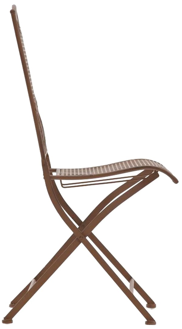 Kiran Jugendtyylinen Puutarhatuolisetti, 2 kpl, Antiikkia Brown Metallia