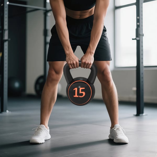 HOMCOM Kettlebell Sæt, 3 stk. 2,2 kg, 4,5 kg, 6,8 kg, Træningsvægte, Sort Plastik