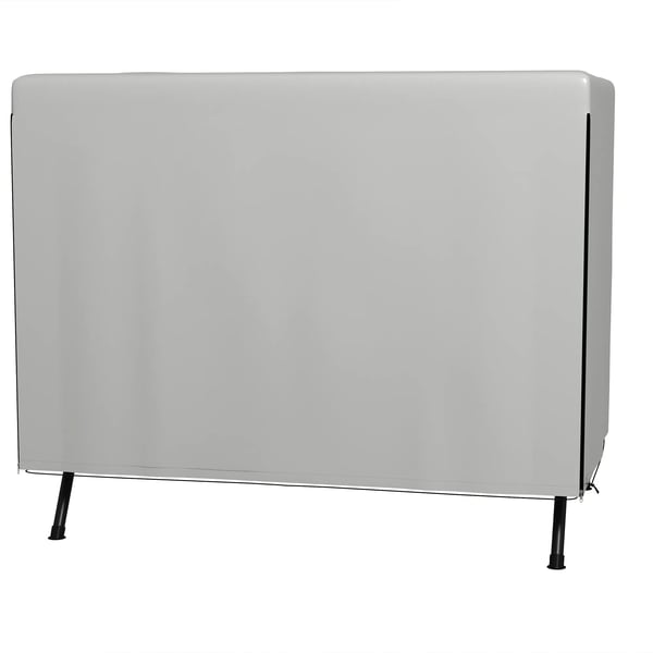 Outsunny afdækningscover til havemøbler, beskyttelsesovertræk til havestole, vandtæt, UV-beskyttelse, ekstra fastgørelse, rektangulært, PE, grå, 215 x 155 x 150 cm