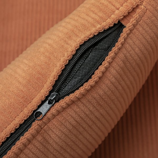 HOMCOM Lænestol i Orange Polyester – Komfortabel Accentstol med Lændepude