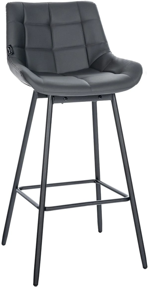 Weston Grå Barstol med Snurrfunktion och Metallram, 77 cm Sitthöjd, 135 kg Kapacitet Weston Grå Barstol med Snurrfunktion och Metallram, 77 cm Sitthöjd, 135 kg Kapacitet