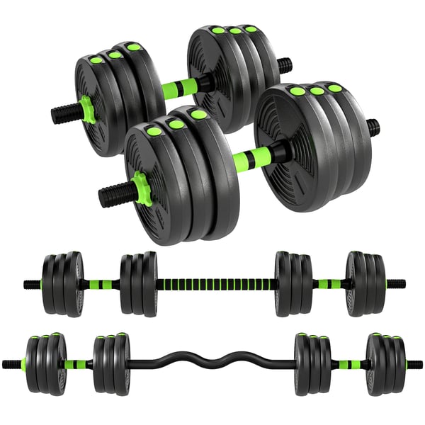 SPORTNOW Säädettävä Käsipainosetti 25kg Vihreä Muovi