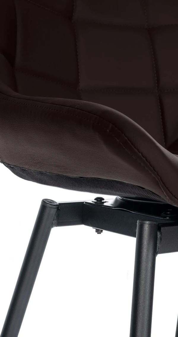 Weston drejelig barstol, brunt kunstlæder med metalramme, 77 cm sædehøjde
