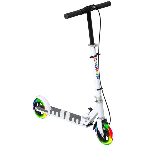 Børnescooter, Metalstel, Sammenklappelig, 3-8 År, Hvid Børnescooter, Metalstel, Sammenklappelig, 3-8 År, Hvid