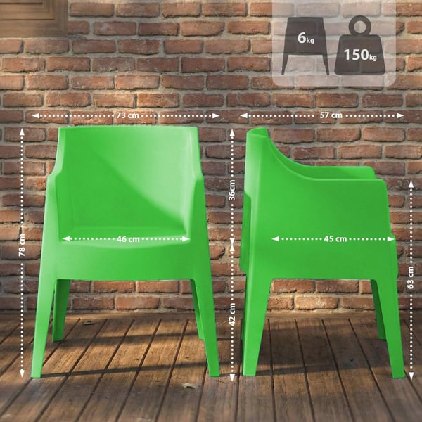Sæt med 6 Bartal stole