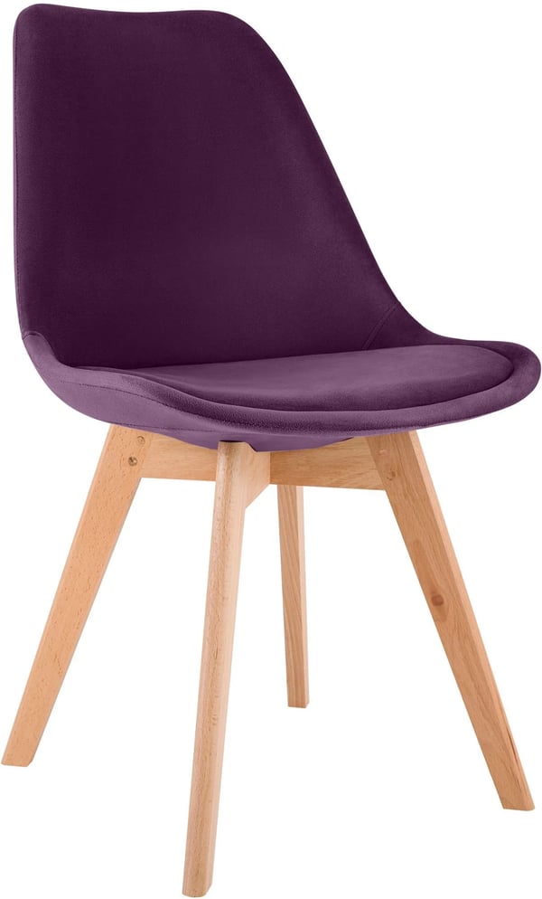 Ruokatuoli Linares keinonahka/puurunko, violetti Ruokatuoli Linares keinonahka/puurunko, violetti