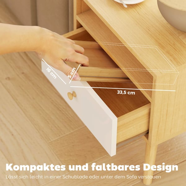 Armlænsbakke til sofa - Bambustræ