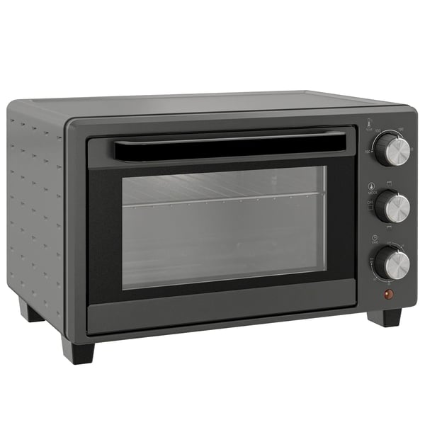 Miniugn 21L 1400W Justerbar Temperatur 100-230°C och Tid 60 min med Bakplåt och Galler i Rostfritt Stål, Grå Miniugn 21L 1400W Justerbar Temperatur 100-230°C och Tid 60 min med Bakplåt och Galler i Rostfritt Stål, Grå