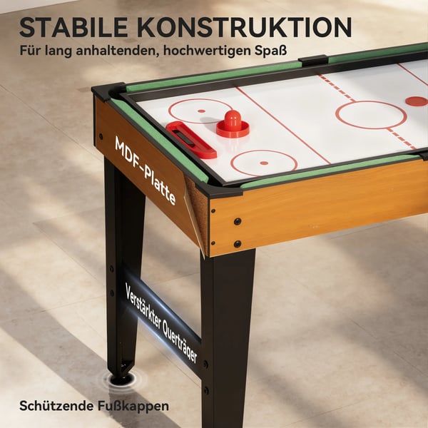 5-i-1 Multifunktionellt Spelbord - Valnöt/Svart