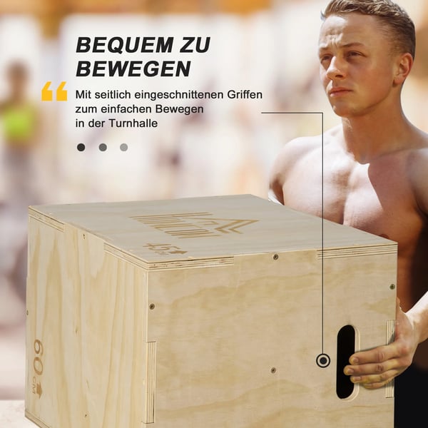 Plyo Box i Bøg 45x40x60cm - Springkasse til Hjemmetræning