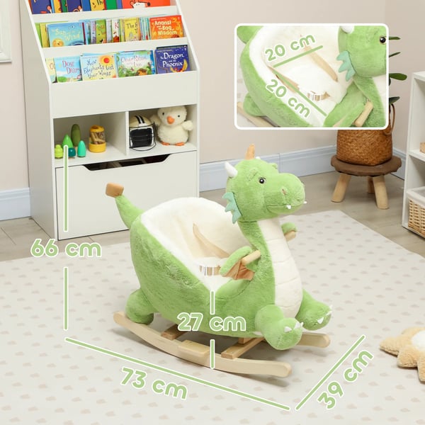 Gyngehest Dinosaur til Børn, Grøn
